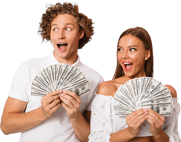 people holding money