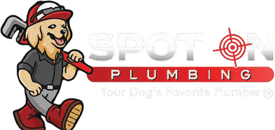 Spot on white logo